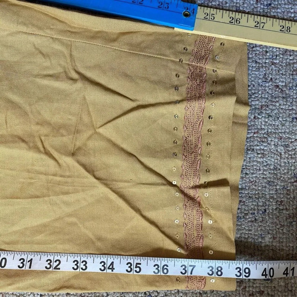 VTG Womens Mid Rise Trouser Pants Size 20 Dark Yellow Semi Casual Career Office - Picture 3 of 8